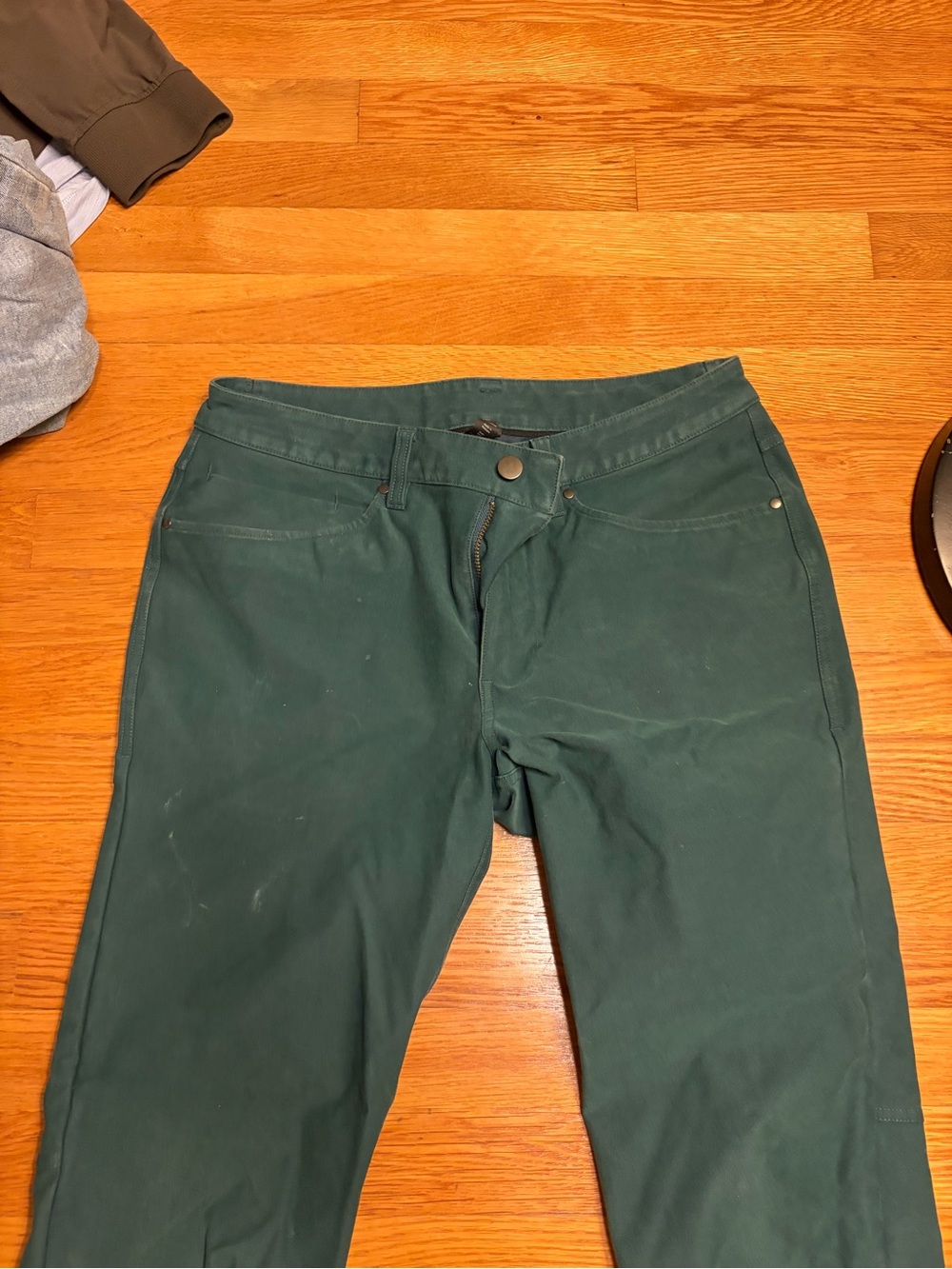 lululemon athletica Men's Slim Straight Jeans in Forest Green